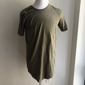 Black Caviar mud green t shirt size large
